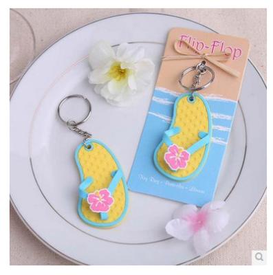 China New creative promotion gift product wedding gift flip flop bottle opener soft rubber for sale