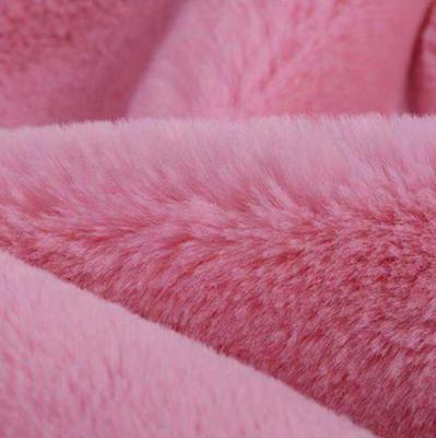 China New 68 Color Tear-Resistant Wholesale Imitation Faux Fur Rabbit Fabric Rabbit Hair Manufacturers for sale