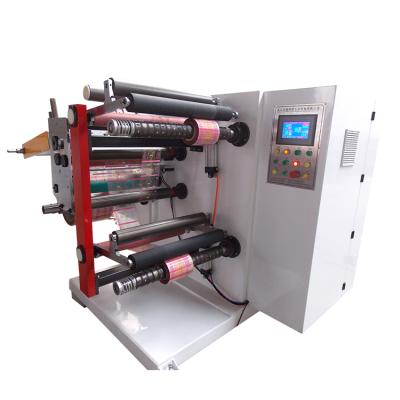 China 300-600MM computer control screen film roll slitter rewinder machine, LDPE film slitter rewinder machine for sale