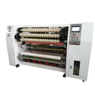 China CLOTHING four axis interchange bopp tape slitting machine, bopp tape making machine for sale