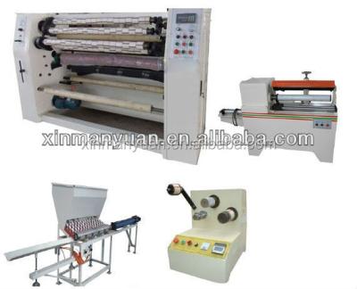 China Slitting and rewinding machine1000mm, mini OPP rewinding products BOPP adhesive tape slitting machine for sale