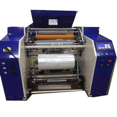 China High Speed ​​CLOTHING Stretch Film Slitting And Rewinding Machine for sale