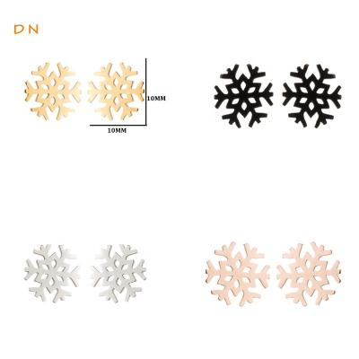 China Dina Wholesale Cute Classic Heart Snowflake Stud Earrings Stainless Steel Stud Earrings Jewelry Moons and Stars for Girls and Kids for sale