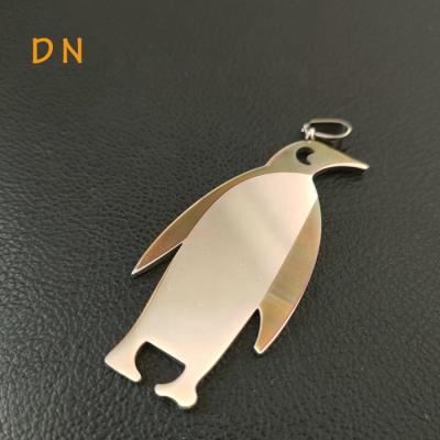 China Dina Wholesale Custom Fancy Cute Animal Penguin Snow Man And Handbag With Laser Effect Stainless Steel Pendant Accessories SA00002 for sale