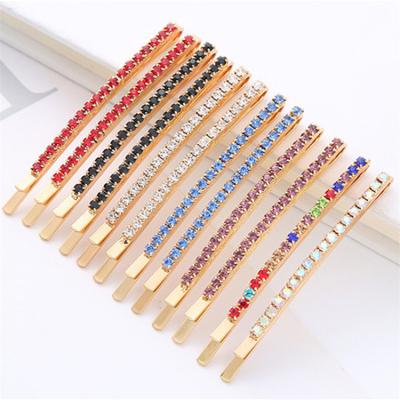 China New style soft simple single side temperament small faux stone hairpin for sale