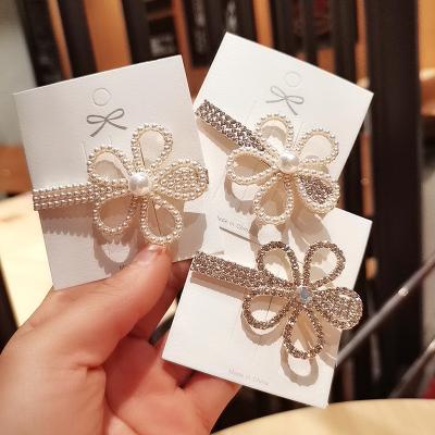 China Vintage Super Soft Fairy Soft Hair Clip Flower Hair Clip Side Clip Hair Accessories for sale