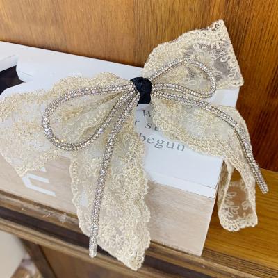 China Hot Selling European and American style bow clip hairpin upper back head hair accessories female headdress for sale