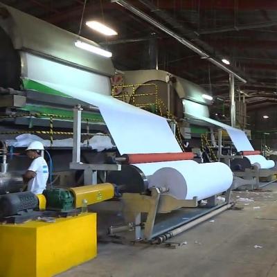 China Factory Waste Paper Recycle Paper Toilet Paper Making Machine Toilet Paper Tissue Paper Roll Making Machine for sale