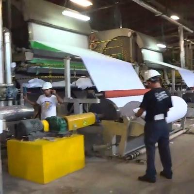 China Factory Paper Pulp Jumbo Roll Toilet Paper Recycling Tissue Paper Roll And Waste Paper Making Machine for sale