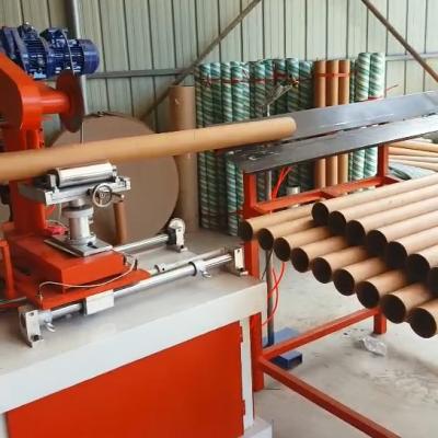 China Paper Tube Making 100 Mm Spiral Core Tube Winding Paper Cutting Making Machine for sale