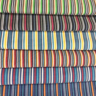 China Free Sample 2020 Shrink-Resistant Cotton Combed Stripe Colored Fabric For Shirting High Quality for sale