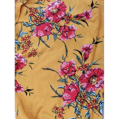 China 2021 Anti Static Women Stretch Floral Printed 100% Cotton Poplin Fabric For Shirt for sale