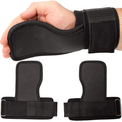 China Breathable with built in adjustable wrist support wraps for power lifting pull up gym Crossfit & fitness gloves fitness alternative for sale