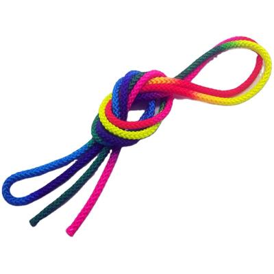 China Gymnastics Forming Rhythmic Gymnastics Wholesale Color Rainbow Competition Arts Solid Training Rope for sale