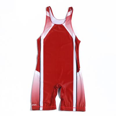 China Comfortable Wholesale Custom Printed Boys Sleeveless Sportswear Singlet Weightlifting Wrestling Tights Delighting Customizable Gear Suit for sale