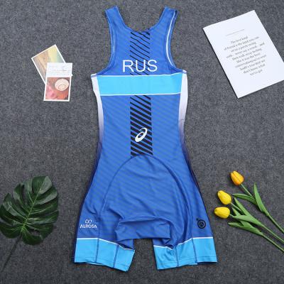 China 85%Nylon 15%Spandex New Design Custom Sublimation Nylon Wrestling Clothes Print Cool Dry Wrestling Singlets for sale