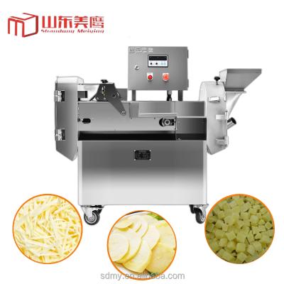 China Commercial Industrial Vegetable Fruit Processing Plant DQC101 Electric Restaurant Fruit&Vegetable Slicing Dicer Cutter Slicing Machine for sale