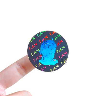 China Custom Made High Quality Vinyl Hologram Waterproof Selling Holographic Waterproof Die Cut Sticker for sale