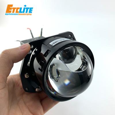 China 50W 7500Lm Car Bi Led Laser Projector Lens Headlight Super Bright For H4 H7 Universal 9005 9006 Headlight Led Projector for sale