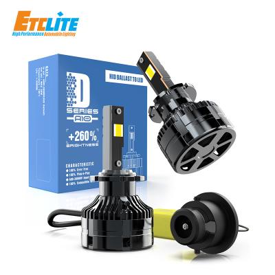 China High Brightness 10000 Series Etclite D Lumen D1S D2S D3S D4S D5S D8S Led Headlight Bulbs 35W 5500K Car Led Headlights for sale