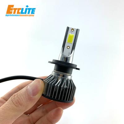 China High Brightness Auto Ignition H4 H7 H11 9005 Led Headlight Bulb 9006 Beam 6400Lm 72W White Super Power Led Headlights for sale