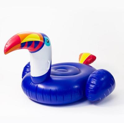 China Unisex Custom Inflatable Water Float Rider Toucan Pool Float Inflatable Water Toucan Float Toys for sale