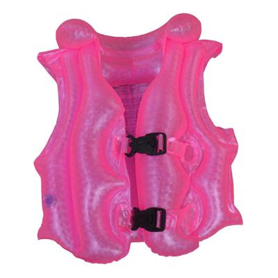 China Outdoor Sports Safety Kids Learn PVC Inflatable Life Vest Swimming Vest for sale