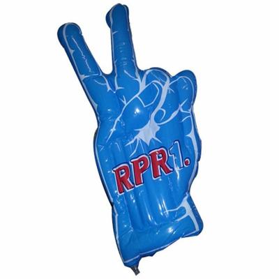 China Unisex Custom Bespoke Middle Finger Inflatable Hand And Inflatable Cheering Hand Toy for sale