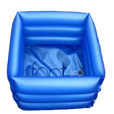 China Outdoor Sports Factory PVC Foot Bath Inflatable Foot Bath Foot Basin for sale