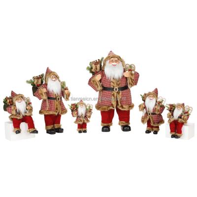 China Fabric 30~180cm Family Christmas Decoration Supplies Christmas Gift Holiday Decoration Home Collectable Christmas Santa Claus for sale