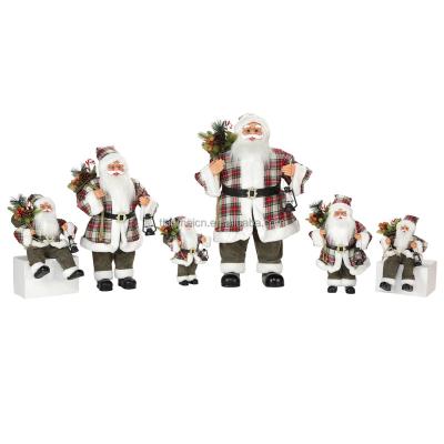 China Fabric 30~180cm santa claus family christmas decoration supplies christmas present holiday decoration collectible christmas figurine for sale