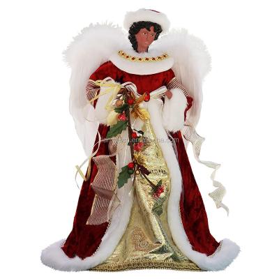 China 40cm Plastic Christmas Display Decoration Angel Ornaments Tree Figurine Collection Doll Christmas Festival Party Decoration House for sale