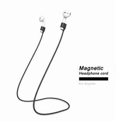 China Easy To Install Headset Buckle String Cord Silicone Earphone Cable Cord For Air Lugs 1 2 Magnetic Earphone Anti-lost Straps for sale