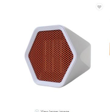 China Household SN 600W Hexagon Design Fan Heater Portable Mini Fan Heater Desktop Fan-Clear Inventory for sale