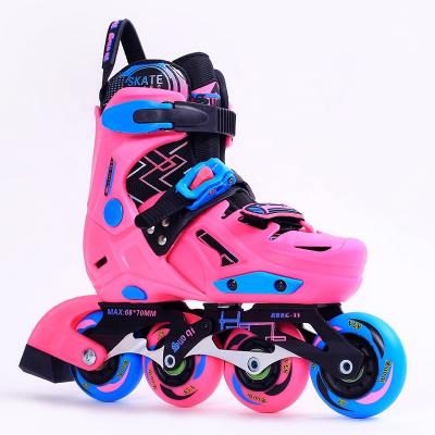 China PVC kids roda adult integrated adjustable roller skates quad roller skate flashing wheels for sale