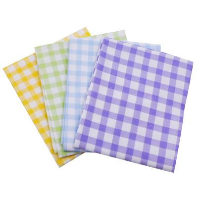 China Shrink-Resistant Fat Quarter Printed Baby Sheer Quilting Fabric Plaid Cotton Quilting Fabric For DIY Cloth Sewing And Fashion Dress for sale