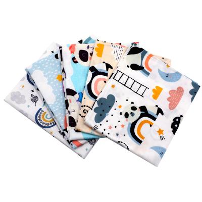 China 100% Cotton Fabric Animal Panda Fabric Balloon Rainbow Print Shrink-Resistant For DIY Quilting For Baby Cribs Quilting Fabric for sale