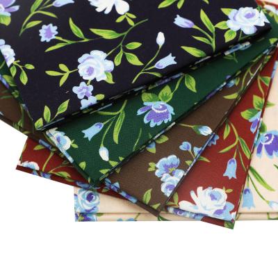 China Shrink-Resistant Fat Quarter Roses Flowers Quilting Floral Print Fabric 100% Organic Cotton Fabric For DIY for sale