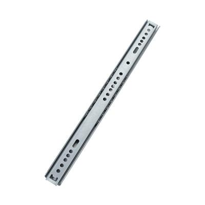 China Metal Ball Bracket Double Pulling Two Sides Open Drawer Slide Runners 27mm Mini Furniture Hardware In Jieyang Factory Two Way Open Slide for sale