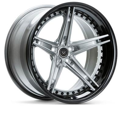 China Customized Luxury 3 Piece Concave Forged Alloy Car Wheels 3 Piece Wheel Forged Rims for sale