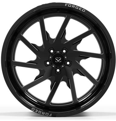 China A6061 T6 Customized Off Rad Rims 24x12 And 24x14 Gloss Black Machined Deep Lip 4x4 Wheel Rimrs for sale