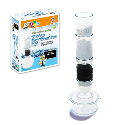 China Make Your Own Water Purification Toy Kids Chemistry Experiment Kit 22.5*16.5*6cm for sale