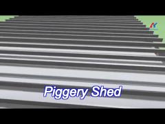 fast build steel structure hog house / hog shed customized