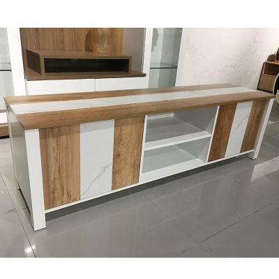 China (Size)Wholesale Adjustable Design Living Room Set Melamine TV Stand Modern TV Stand Wall Unit Wood Cabinets for sale