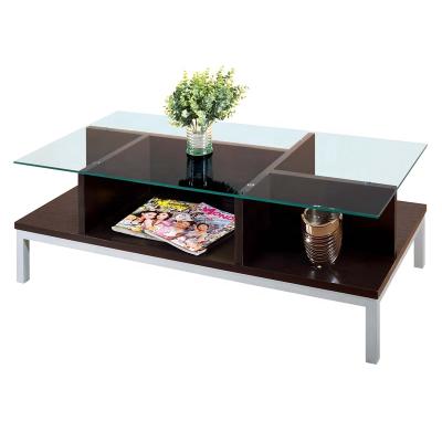 China Customized DMEA029A+DMEA029B TV Stand And Coffee Table Set Glass Coffee Table Modern Contemporary Coffee Table for sale