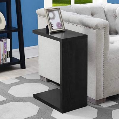 China Customized NOVA Simple Style Black C Shaped End Table for sale