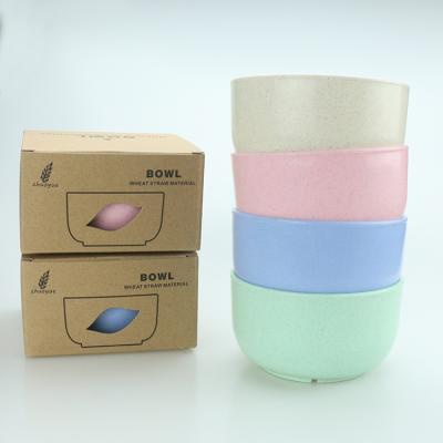 China Sustainable Soup Bowls Fiber Bowl Degradable Reusable Materials Eco-friendly Instant Noodle Creative Wheat Straw Bowl for sale