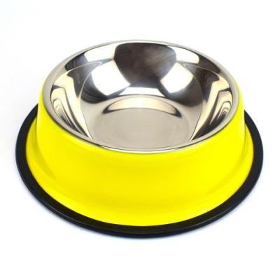 China Hot Sale Stainless Steel Dog Bowl Anti-Slip Design for sale