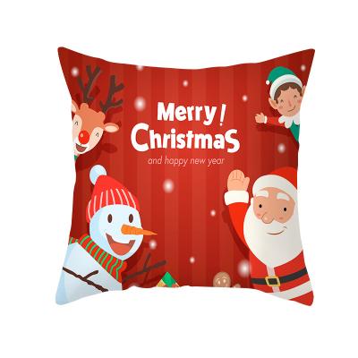 China Merry Children's Christmas Gift Design Printing Colorful Sofa Cushion Cover for sale