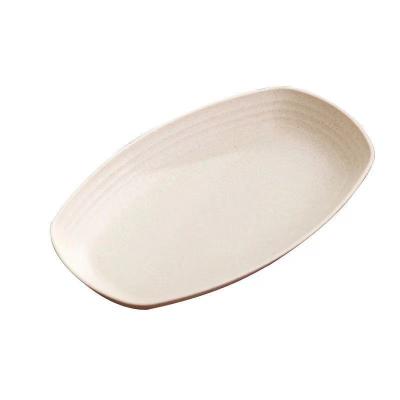 China Factory Direct Wheat Oval Straw Household Large Fish Tray Combination Tableware Stocked Custom Dinnerware Sets Modern All-Season Stocked for sale